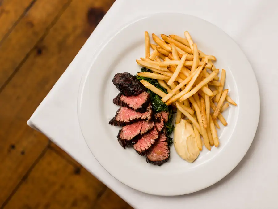 Steak frites at John's Cafe. 