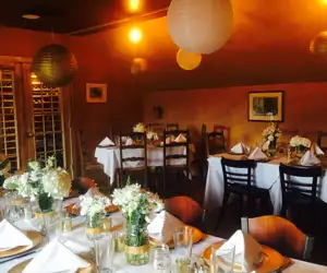 table settings for a party at John's cafe