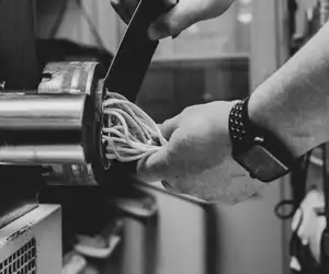 Fresh pasta being made at John's Cafe. 