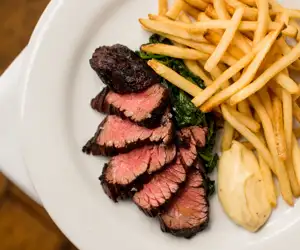 Steak frites at John's Cafe. 